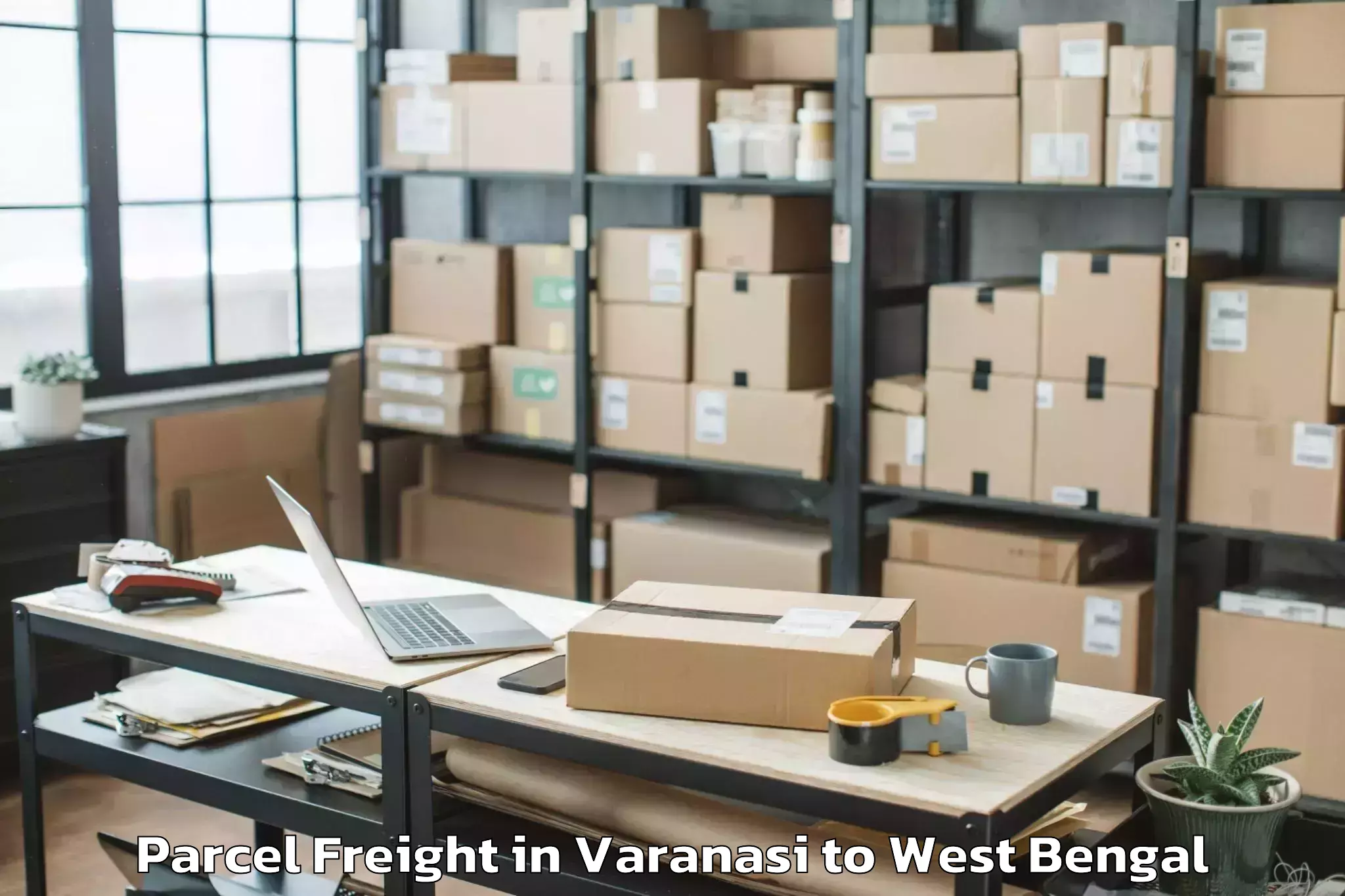 Book Varanasi to Iiit Kalyani Parcel Freight